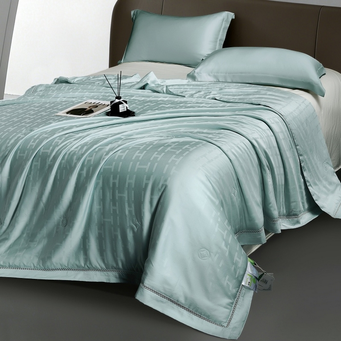 91家纺网 家纺一手货源 找家纺 （总）蜜柚 2026新款卡伦50s莱赛尔天丝提花夏被夏凉被空调被