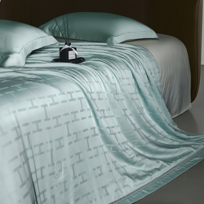 91家纺网 家纺一手货源 找家纺 （总）蜜柚 2026新款卡伦50s莱赛尔天丝提花夏被夏凉被空调被