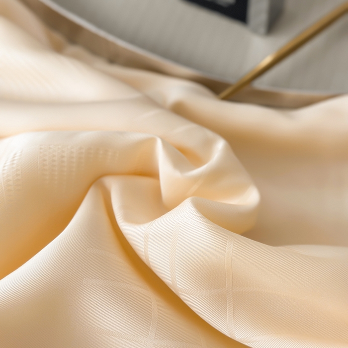 91家纺网 家纺一手货源 找家纺 蜜柚 2026新款卡伦50s莱赛尔天丝提花夏被夏凉被空调被 卡伦金