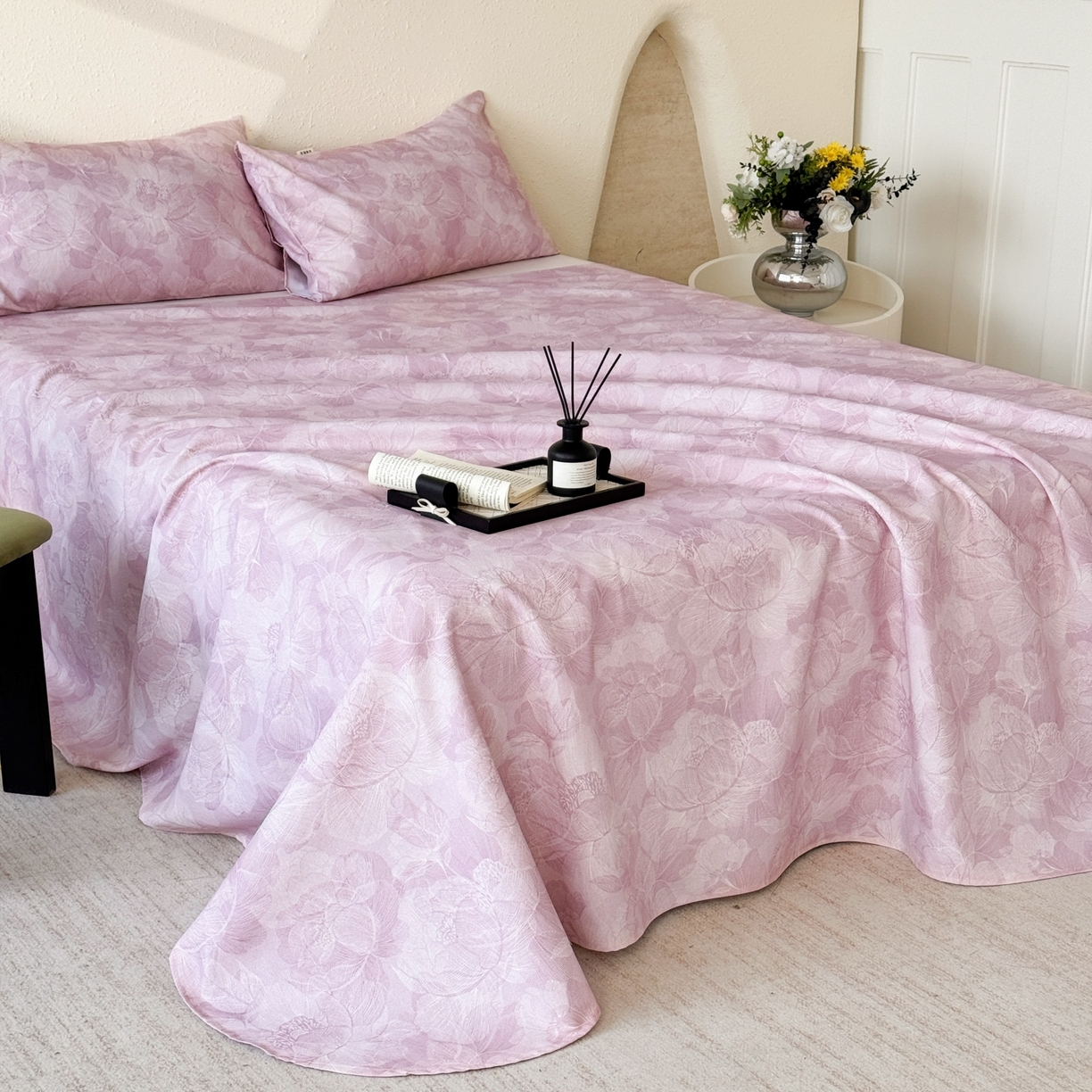 91家纺网 家纺一手货源 找家纺 （总）遇安家纺 2026年新款原棉老粗布凉席三件套