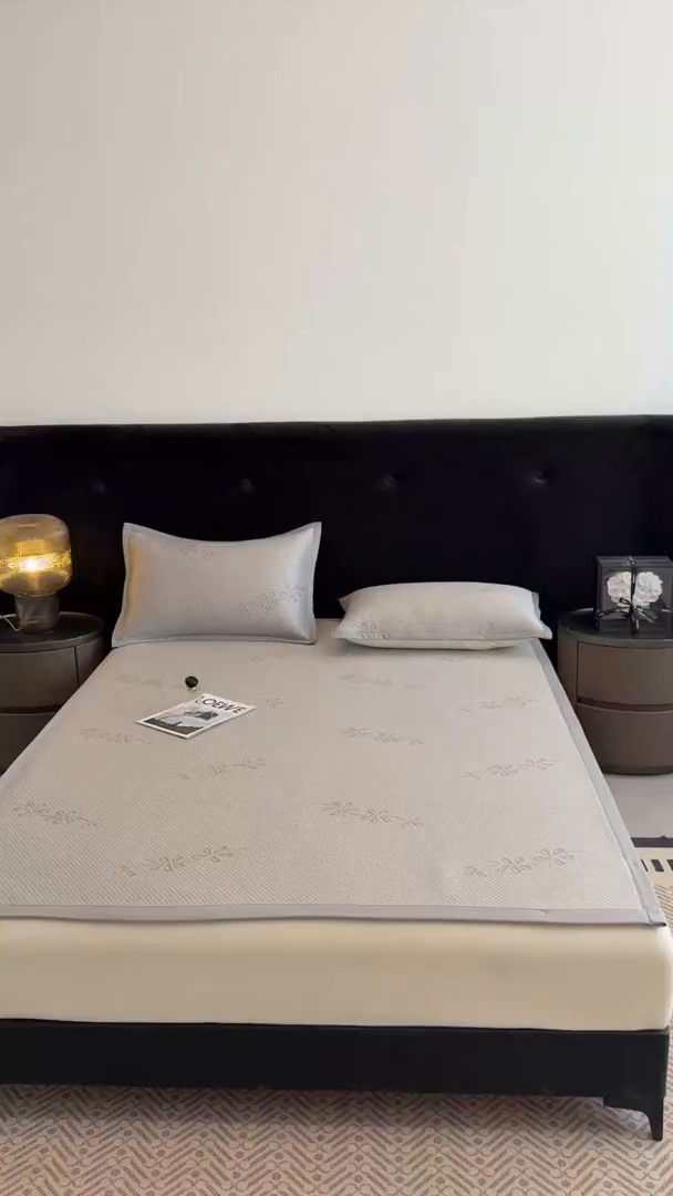 91家纺网 家纺一手货源 找家纺 喜梦缘家纺 2026新款复合中分子PE100%聚乙烯乙纶色织提花凉感软凉席席子 繁花