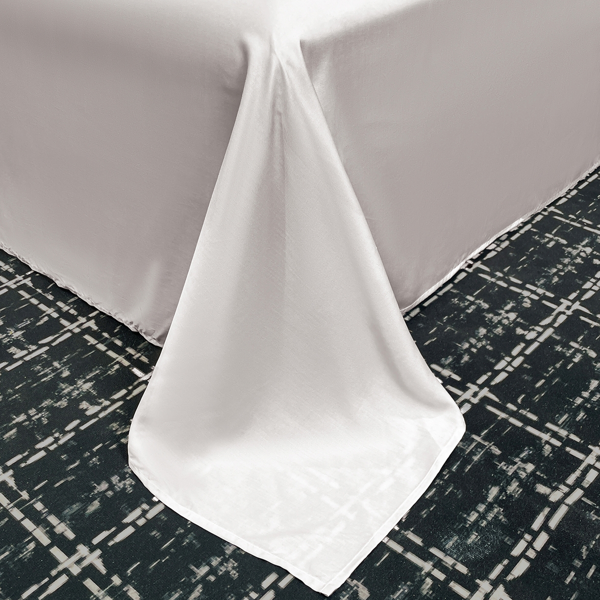 91家纺网 家纺一手货源 找家纺 尊妙被业 2026春夏新款莱赛尔天丝夏被蚕蛹蛋白夏被夏凉被空调被四件套-印花款 暗香绘-棕