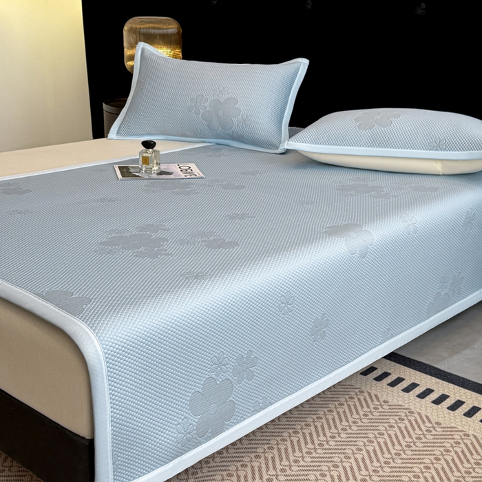 91家纺网 家纺一手货源 找家纺 喜梦缘家纺 2026新款复合中分子PE100%聚乙烯乙纶色织提花凉感软凉席席子 清花