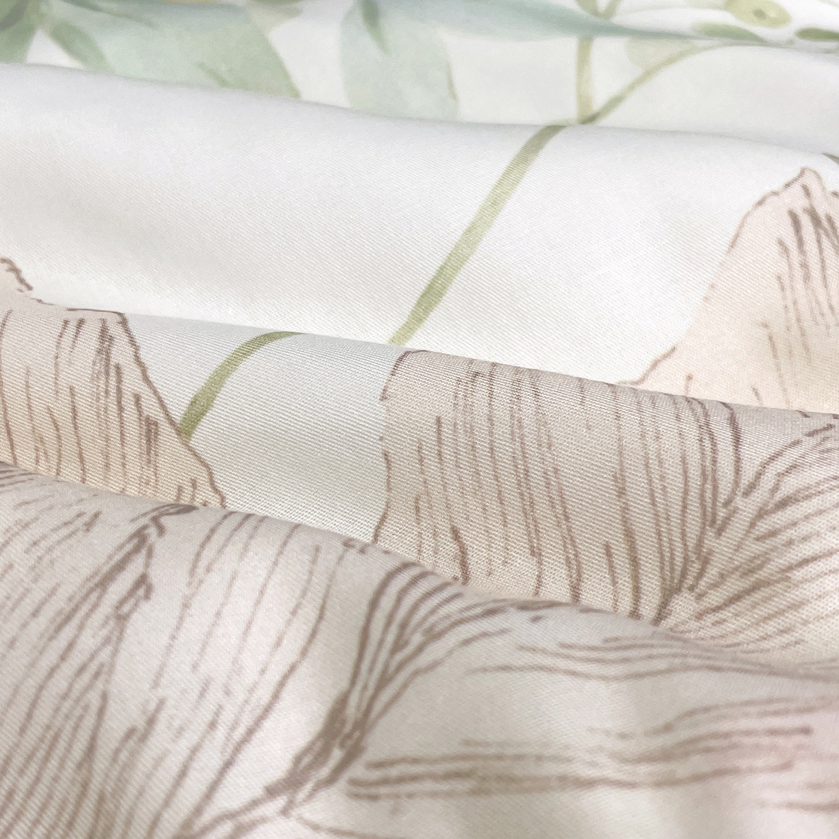 91家纺网 家纺一手货源 找家纺 尊妙被业 2026春夏新款莱赛尔天丝夏被蚕蛹蛋白夏被夏凉被空调被四件套-印花款 蔓行-绿