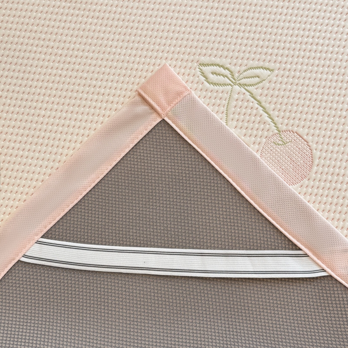 91家纺网 家纺一手货源 找家纺 喜梦缘家纺 2026新款复合中分子PE100%聚乙烯乙纶色织提花凉感软凉席席子 樱桃