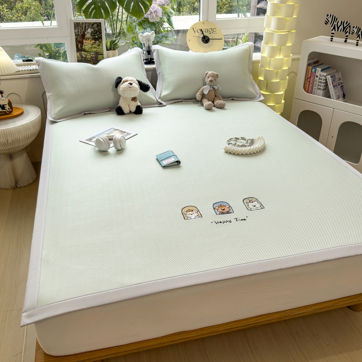 91家纺网 家纺一手货源 找家纺 （总）眠多宝（绒多宝） 2026新款可机洗冰豆豆冰丝席凉席席子a类母婴级婴儿可用凉感值过0.21夏天