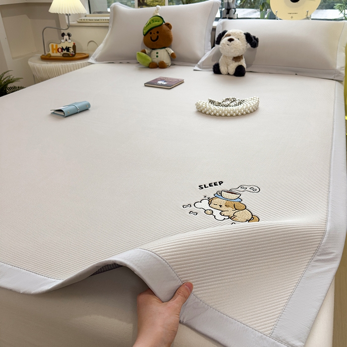 91家纺网 家纺一手货源 找家纺 （总）眠多宝（绒多宝） 2026新款可机洗冰豆豆冰丝席凉席席子a类母婴级婴儿可用凉感值过0.21夏天