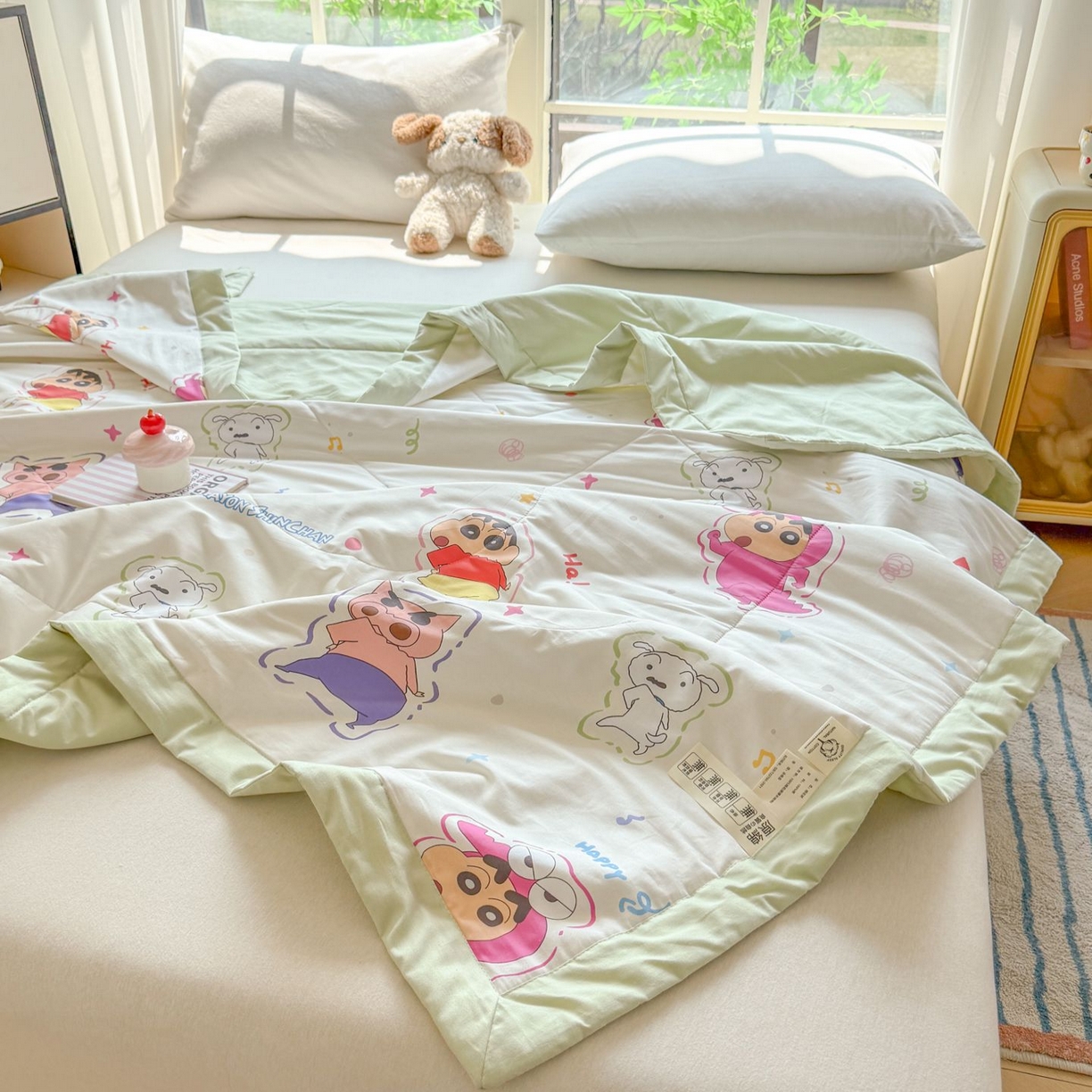 91家纺网 家纺一手货源 找家纺 （总）雅萱家纺 2026新款里外全棉棉花夏被蜡笔小新系列