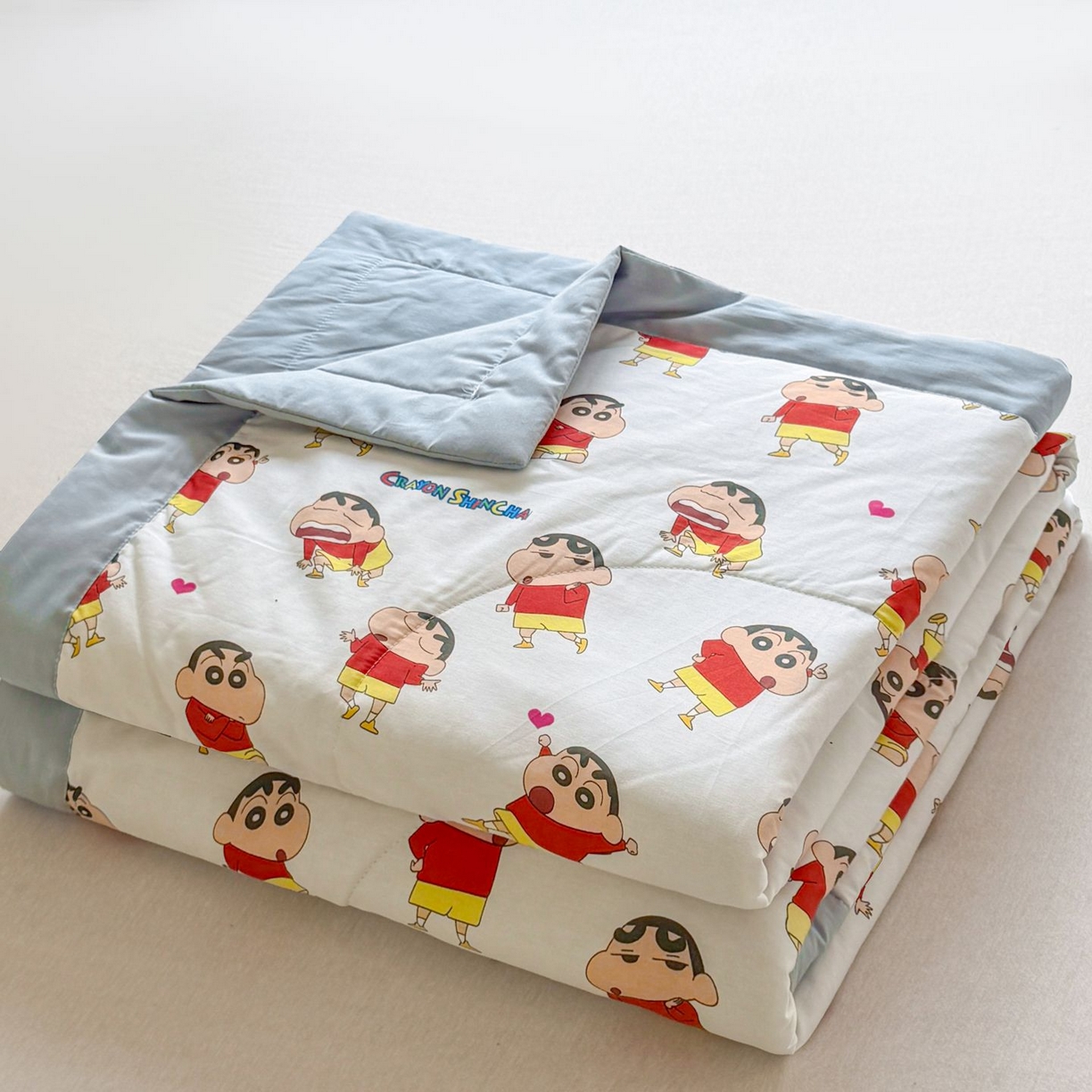 91家纺网 家纺一手货源 找家纺 （总）雅萱家纺 2026新款里外全棉棉花夏被蜡笔小新系列