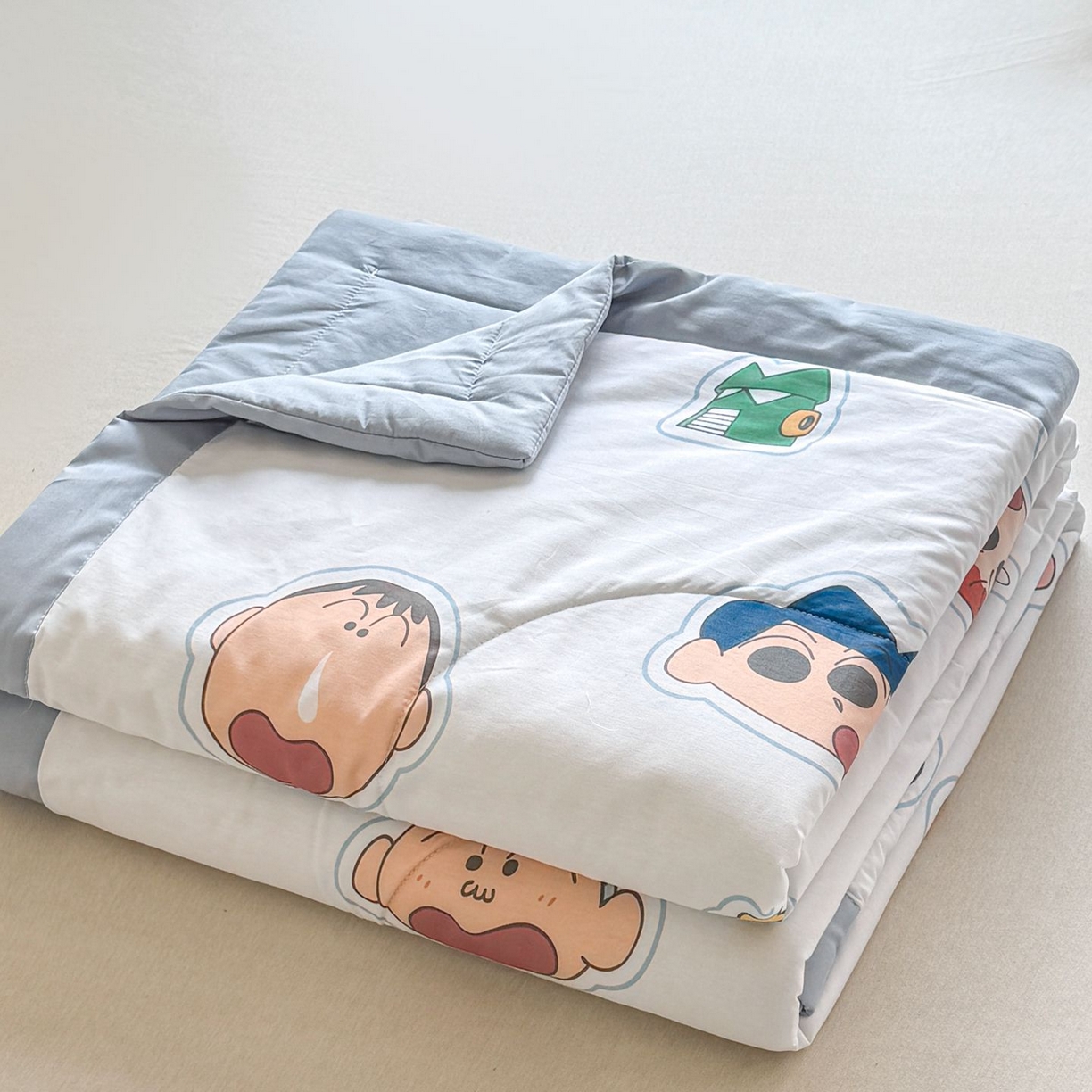 91家纺网 家纺一手货源 找家纺 （总）雅萱家纺 2026新款里外全棉棉花夏被蜡笔小新系列