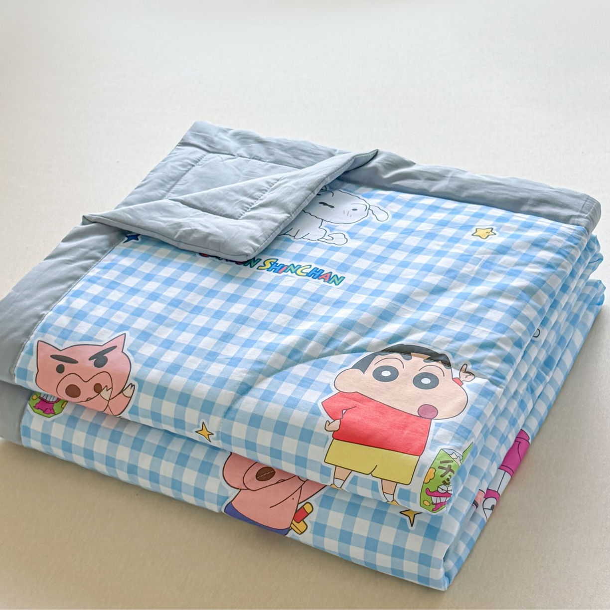 91家纺网 家纺一手货源 找家纺 （总）雅萱家纺 2026新款里外全棉棉花夏被蜡笔小新系列