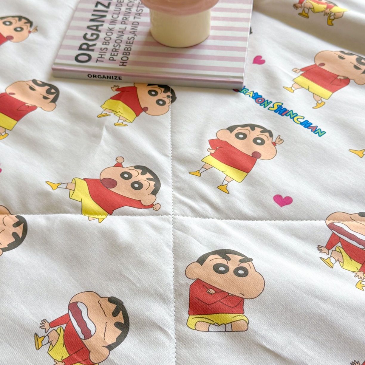 91家纺网 家纺一手货源 找家纺 雅萱家纺 2026新款里外全棉棉花夏被蜡笔小新系列 夏被-多变小新