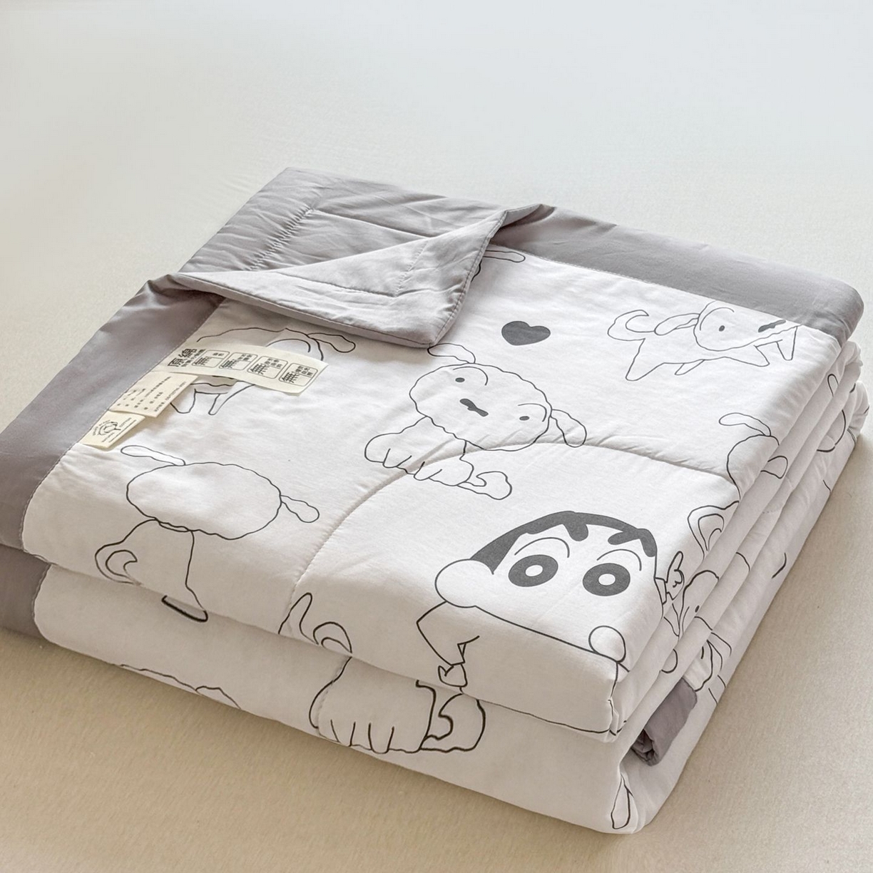 雅萱家纺 2026新款里外全棉棉花夏被蜡笔小新系列 夏被-素描小新