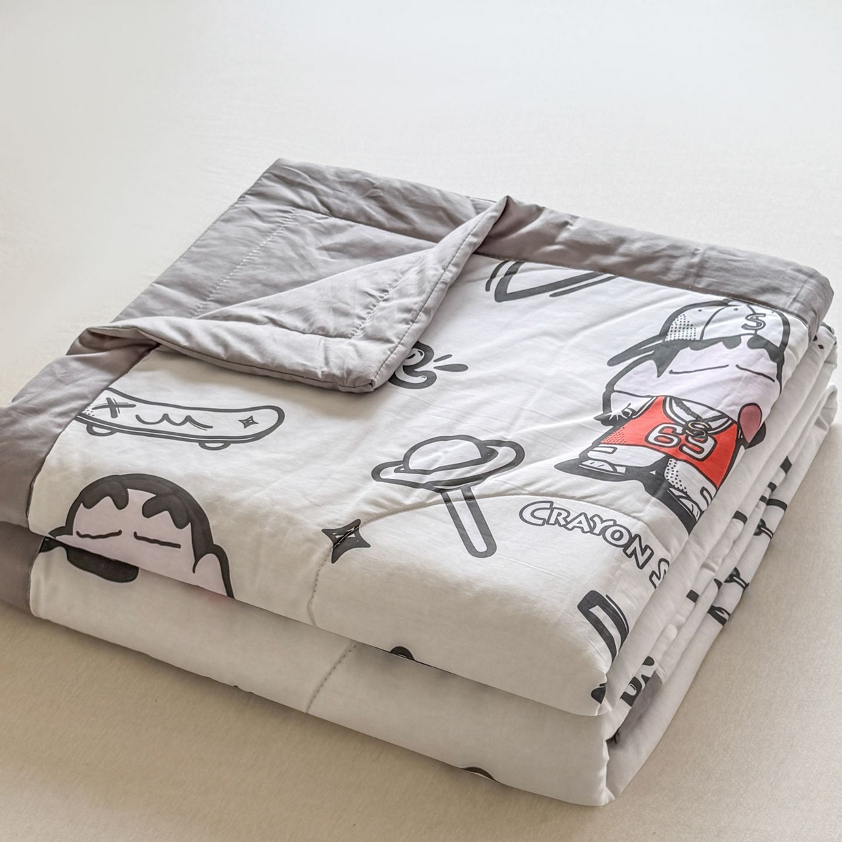 雅萱家纺 2026新款里外全棉棉花夏被蜡笔小新系列 夏被-甜酷小新