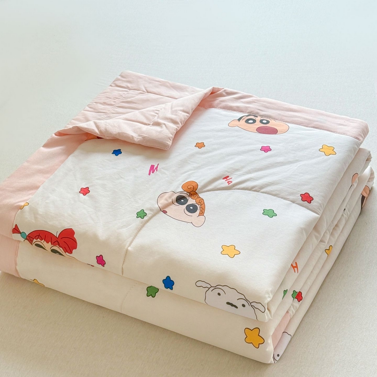 雅萱家纺 2026新款里外全棉棉花夏被蜡笔小新系列 夏被-星星小新