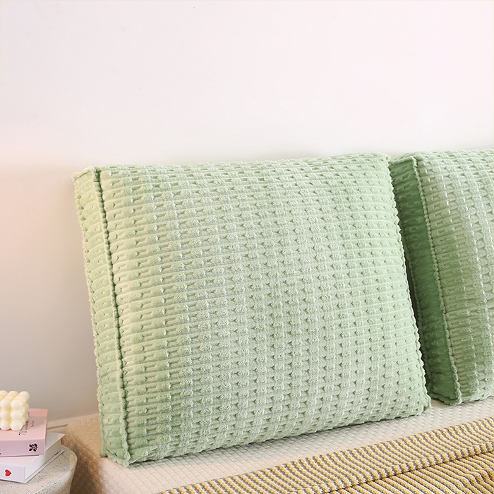 91家纺网 家纺一手货源 找家纺 （总）永光家居 2026竹节绒方垫靠枕床头靠垫抱枕大靠背