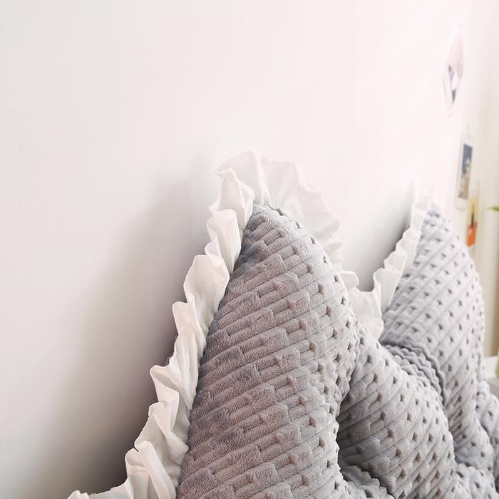 91家纺网 家纺一手货源 找家纺 永光家居 2026新款YG2687竹节绒皇冠 灰色