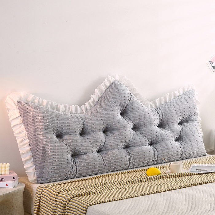 91家纺网 家纺一手货源 找家纺 永光家居 2026新款YG2687竹节绒皇冠 灰色