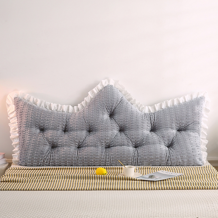 91家纺网 家纺一手货源 找家纺 永光家居 2026新款YG2687竹节绒皇冠 灰色