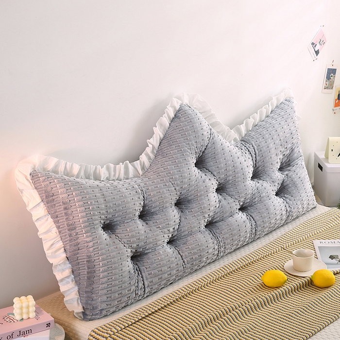 91家纺网 家纺一手货源 找家纺 永光家居 2026新款YG2687竹节绒皇冠 灰色