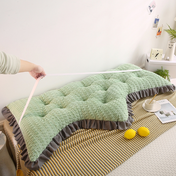 91家纺网 家纺一手货源 找家纺 永光家居 2026新款YG2687竹节绒皇冠 绿色