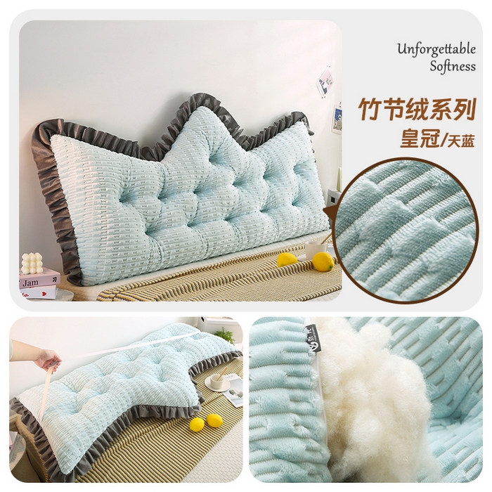 永光家居 2026新款YG2687竹节绒皇冠 浅蓝