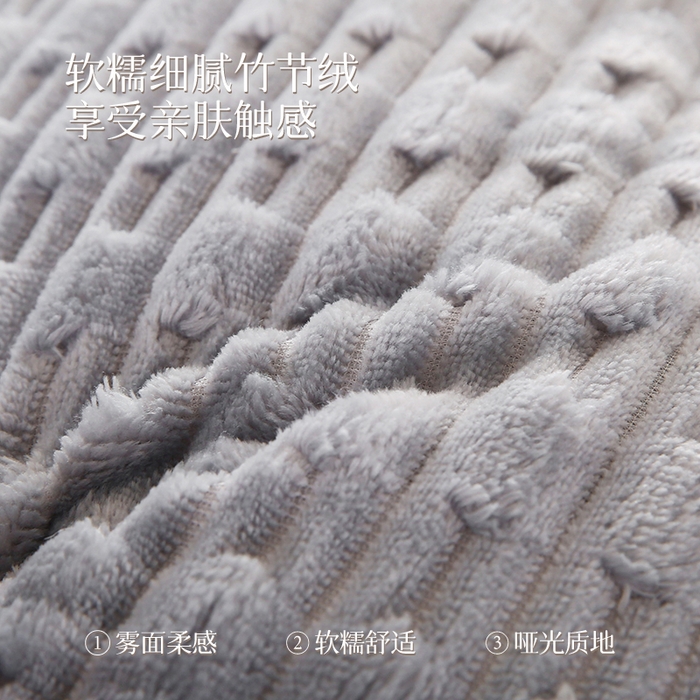 91家纺网 家纺一手货源 找家纺 永光家居 2026新款YG2688竹节绒三角靠垫 竹节 灰