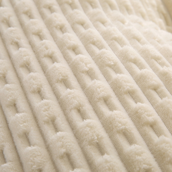 91家纺网 家纺一手货源 找家纺 永光家居 2026新款YG2688竹节绒三角靠垫 竹节 白