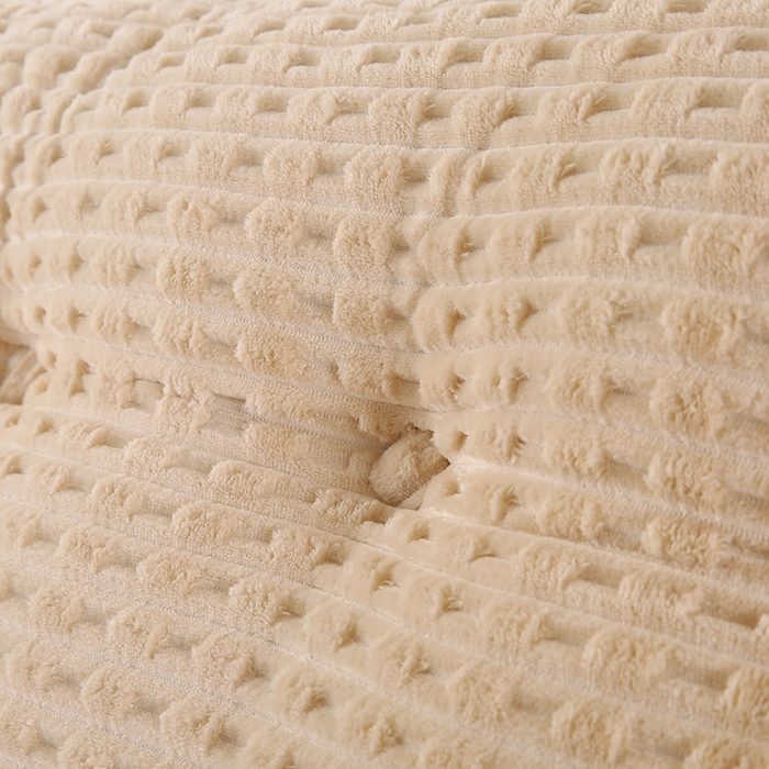 91家纺网 家纺一手货源 找家纺 永光家居 2026新款YG2688竹节绒三角靠垫 竹节 卡其