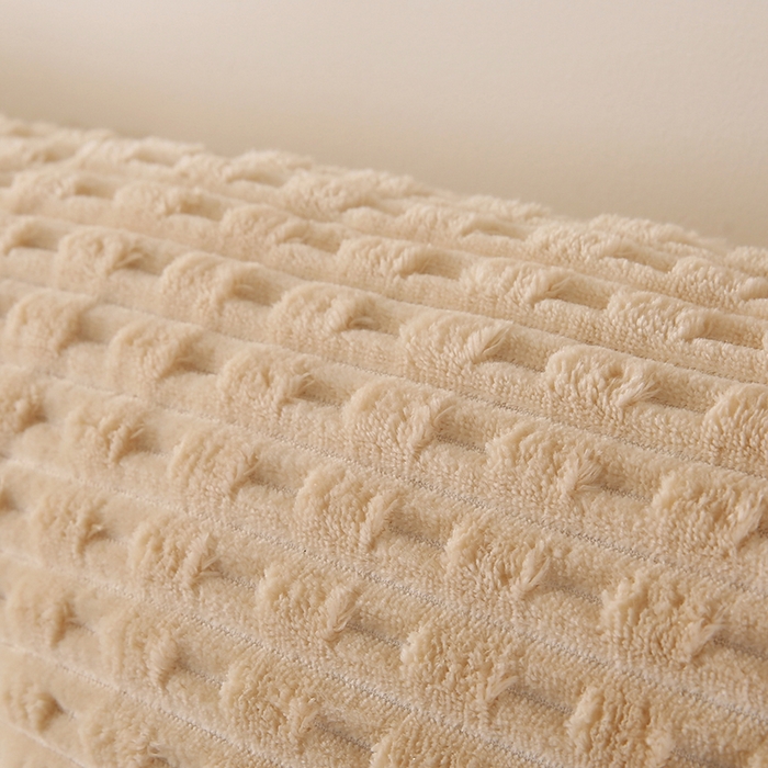 91家纺网 家纺一手货源 找家纺 永光家居 2026新款YG2688竹节绒三角靠垫 竹节 卡其