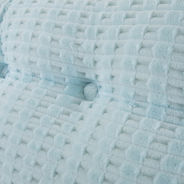 91家纺网 家纺一手货源 找家纺 永光家居 2026新款YG2688竹节绒三角靠垫 竹节 蓝