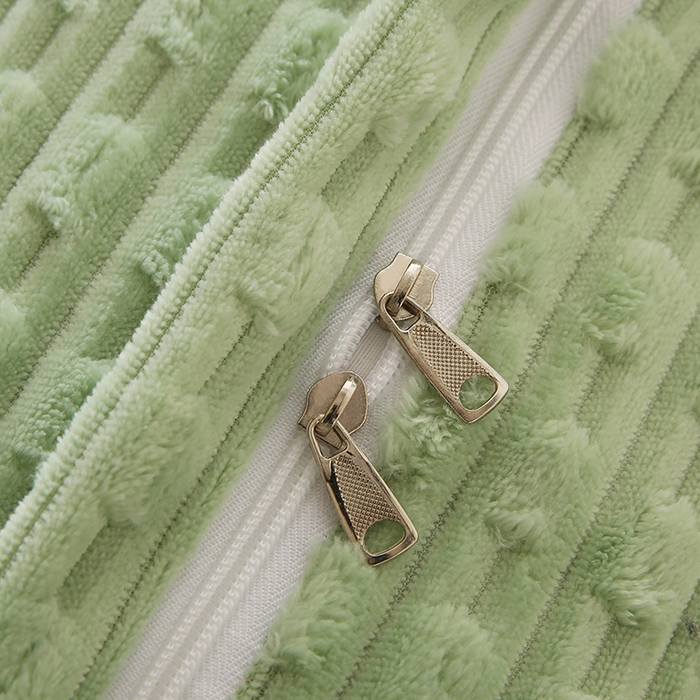 91家纺网 家纺一手货源 找家纺 永光家居 2026新款YG2688竹节绒三角靠垫 竹节 绿