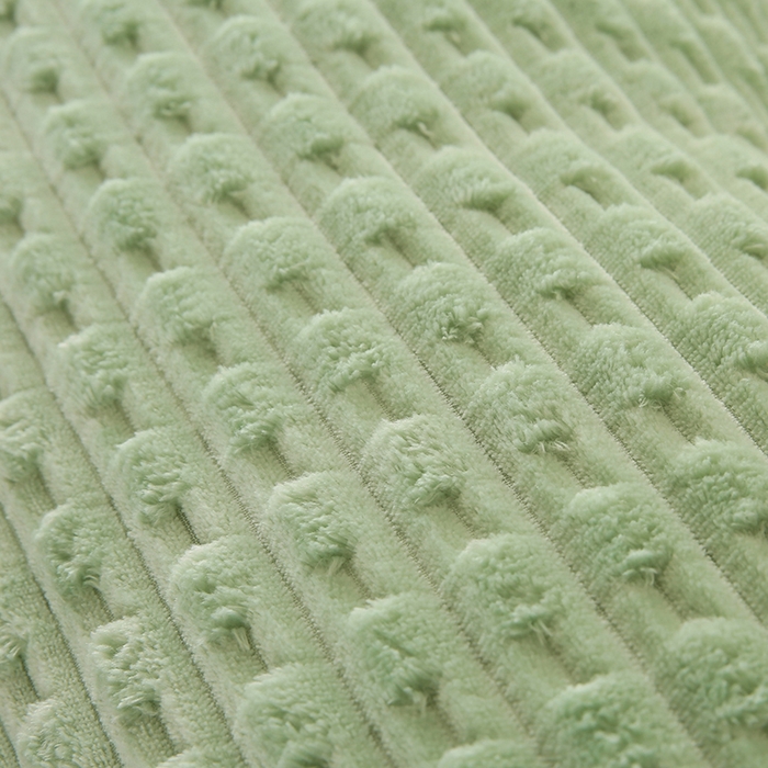 91家纺网 家纺一手货源 找家纺 永光家居 2026新款YG2688竹节绒三角靠垫 竹节 绿