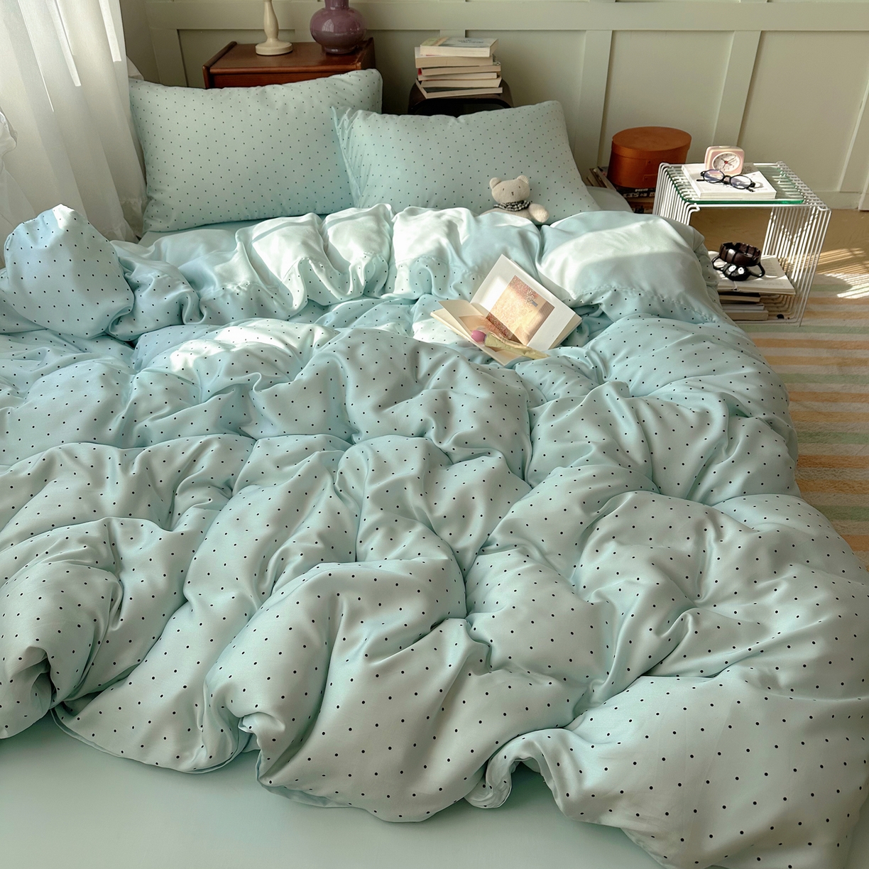 91家纺网 家纺一手货源 找家纺 （总）爱彼家纺 2026新款亲肤冰丝印花四件套-系列二