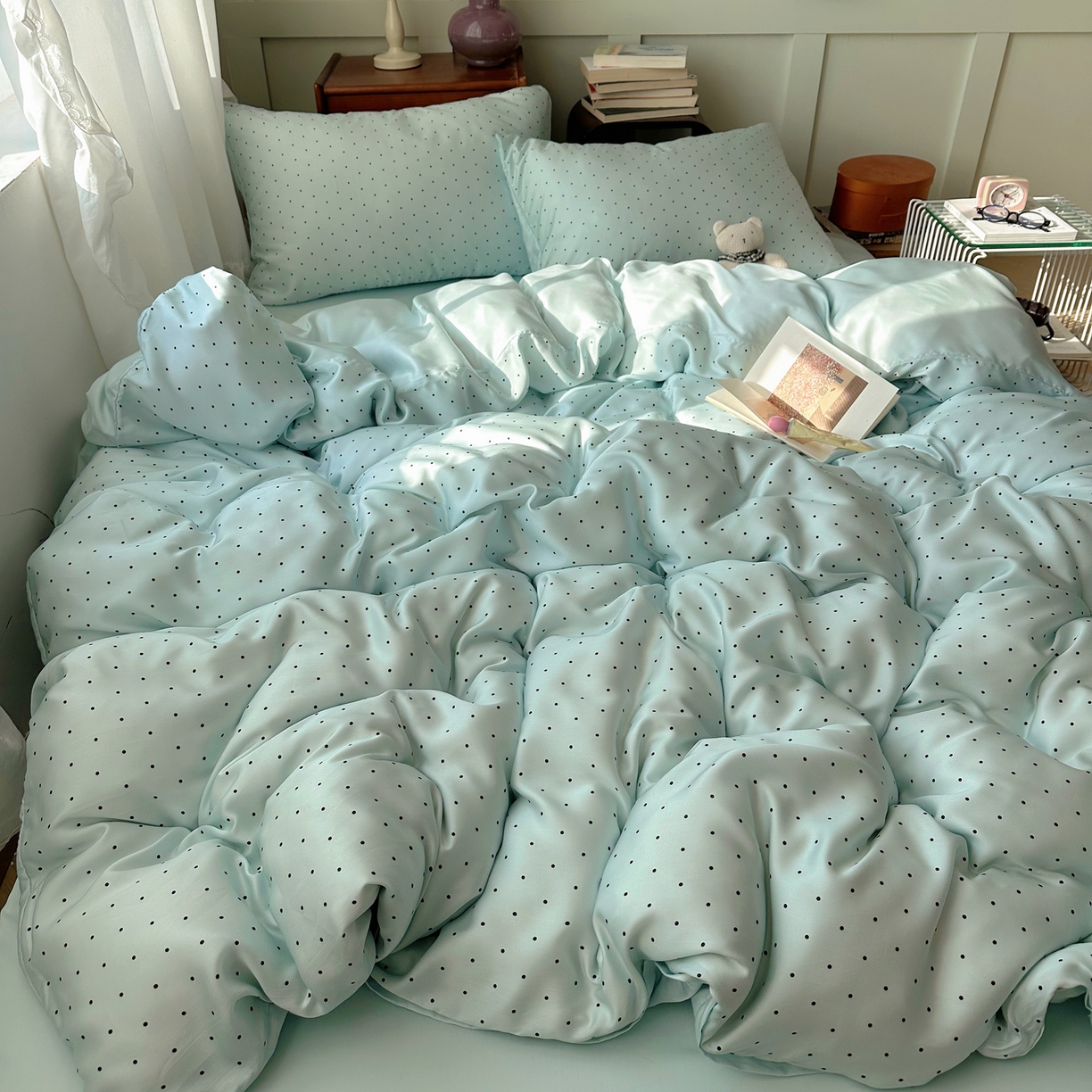 91家纺网 家纺一手货源 找家纺 （总）爱彼家纺 2026新款亲肤冰丝印花四件套-系列二