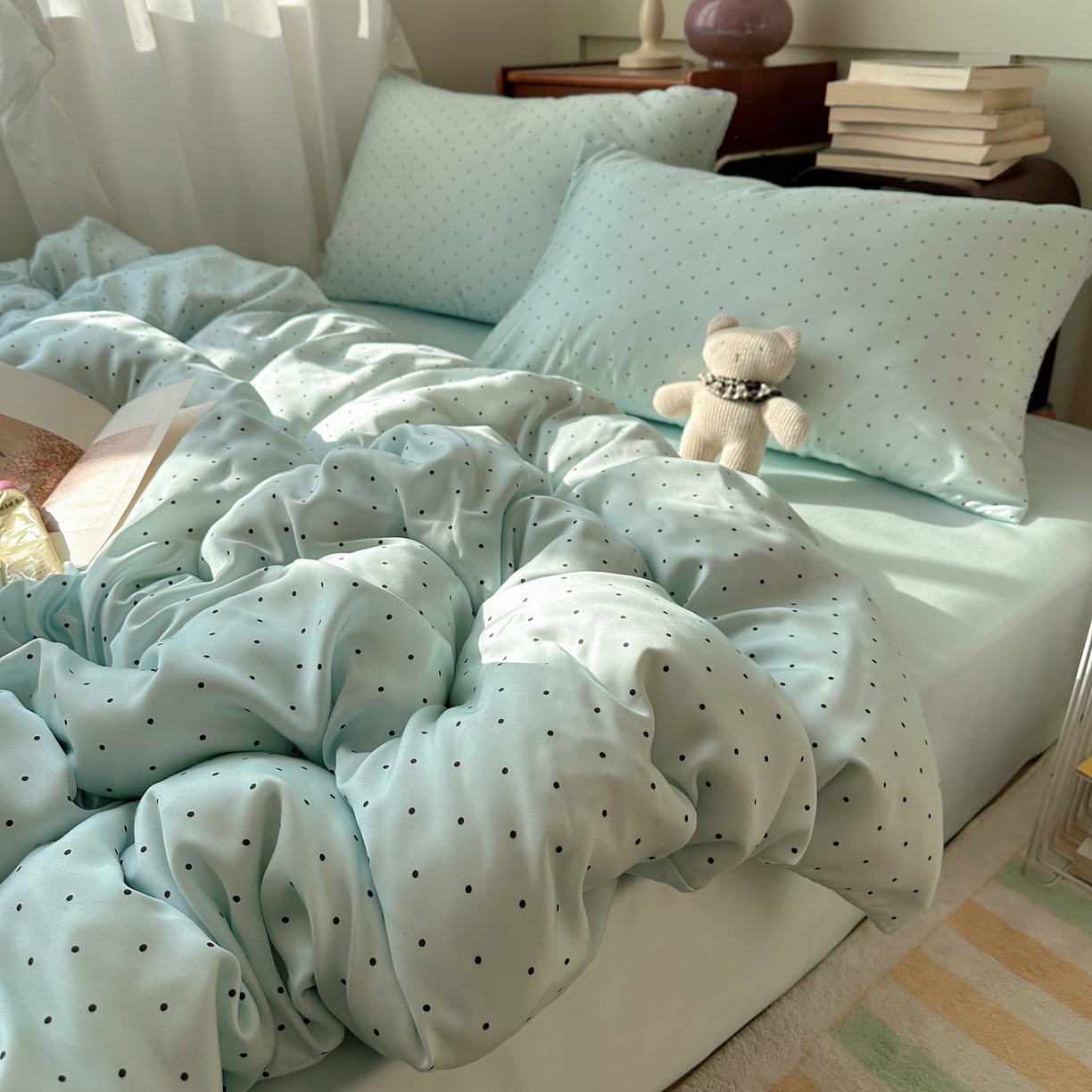 91家纺网 家纺一手货源 找家纺 （总）爱彼家纺 2026新款亲肤冰丝印花四件套-系列二