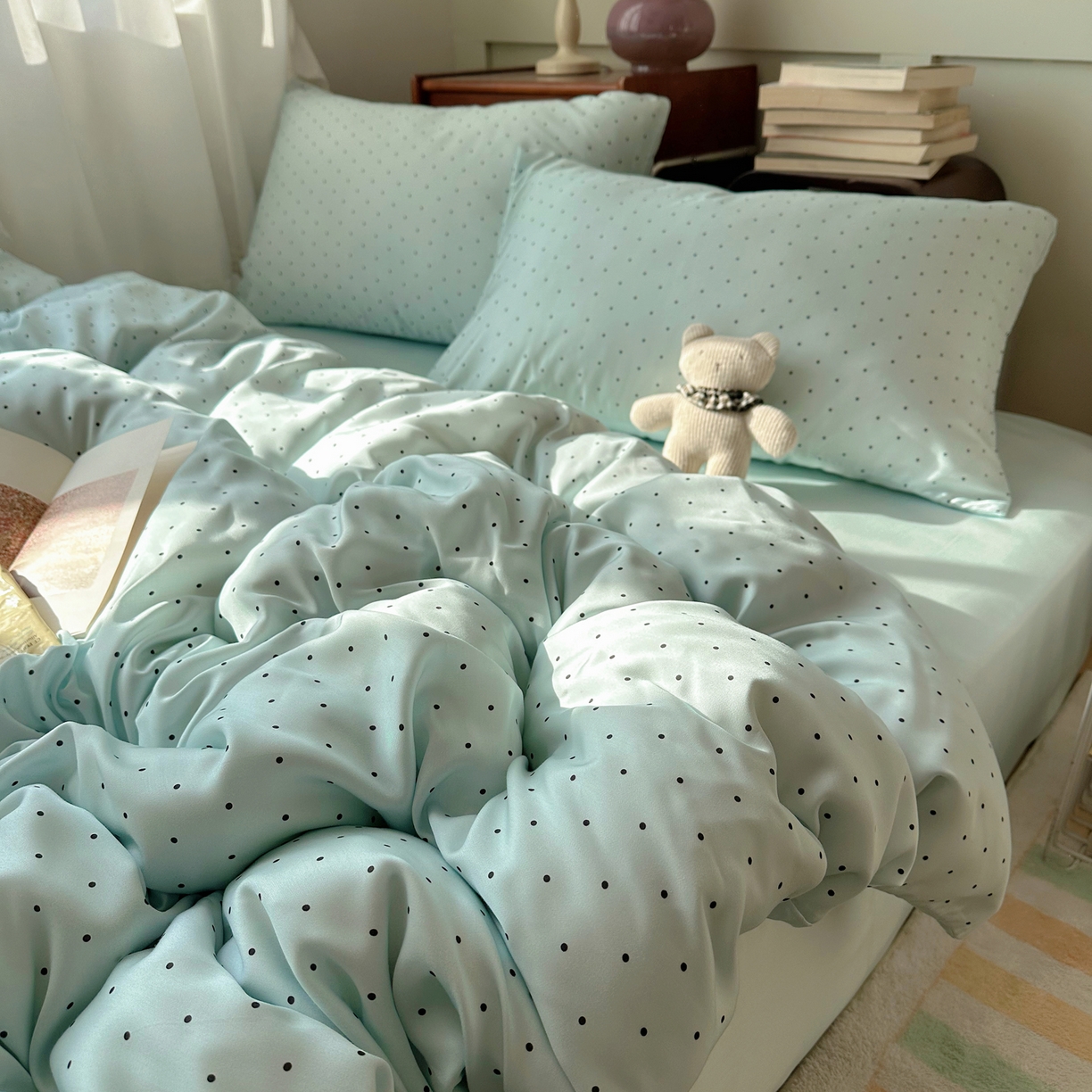 91家纺网 家纺一手货源 找家纺 （总）爱彼家纺 2026新款亲肤冰丝印花四件套-系列二