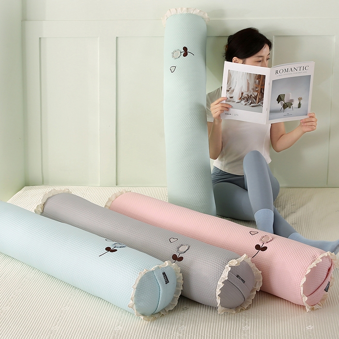 91家纺网 家纺一手货源 找家纺 （总）蔻眠 凉豆豆凉感丝长抱枕侧睡夹腿抱枕长枕芯枕头