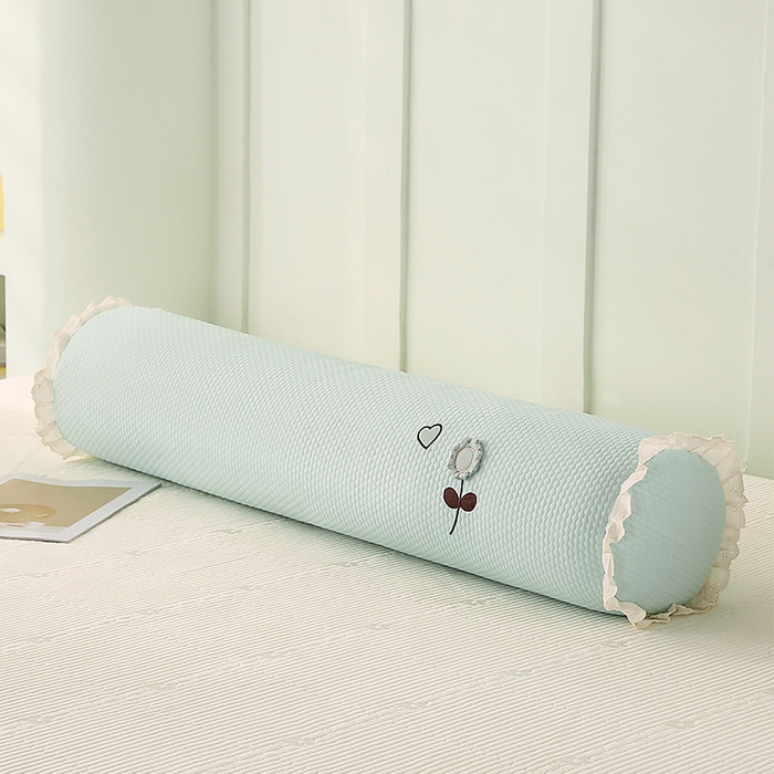 91家纺网 家纺一手货源 找家纺 蔻眠 凉豆豆凉感丝长抱枕侧睡夹腿抱枕长枕芯枕头 凉豆豆-绿色