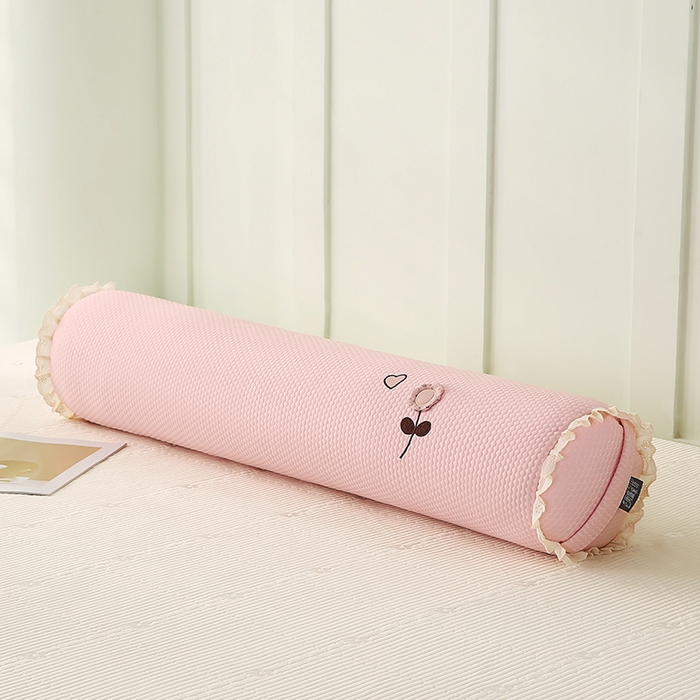 91家纺网 家纺一手货源 找家纺 蔻眠 凉豆豆凉感丝长抱枕侧睡夹腿抱枕长枕芯枕头 凉豆豆-粉色