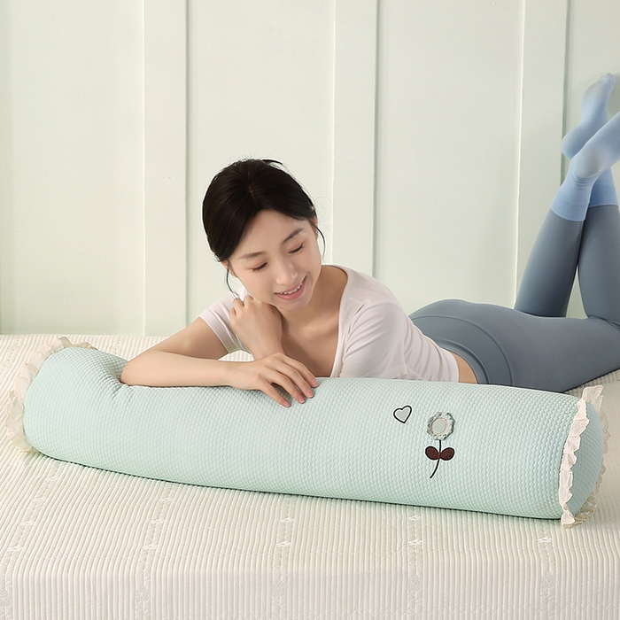 91家纺网 家纺一手货源 找家纺 蔻眠 凉豆豆凉感丝长抱枕侧睡夹腿抱枕长枕芯枕头 凉豆豆-绿色