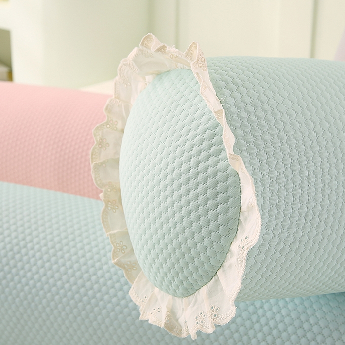 91家纺网 家纺一手货源 找家纺 蔻眠 凉豆豆凉感丝长抱枕侧睡夹腿抱枕长枕芯枕头 凉豆豆-绿色