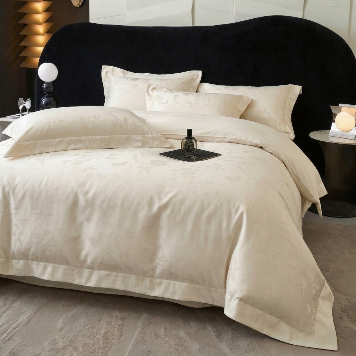 91家纺网 家纺一手货源 找家纺 （总）爱彼家纺 2026新款亲肤提花四件套-系列一