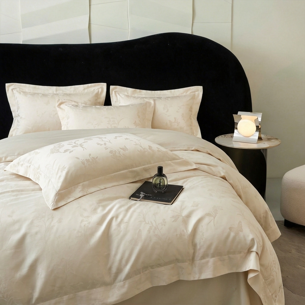 91家纺网 家纺一手货源 找家纺 （总）爱彼家纺 2026新款亲肤提花四件套-系列一