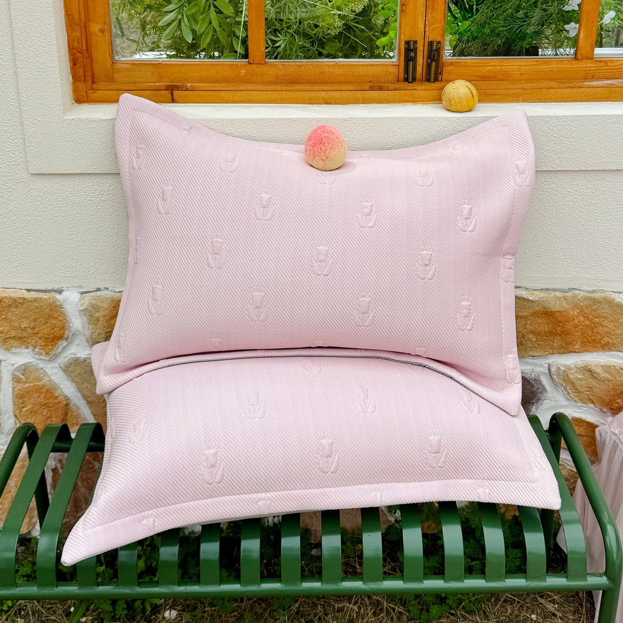 91家纺网 家纺一手货源 找家纺 （总）恋尚羽家纺 2026新款高分子PE凉泡泡大床裙凉感席波浪冰豆豆凉席席子三件套-郁金香