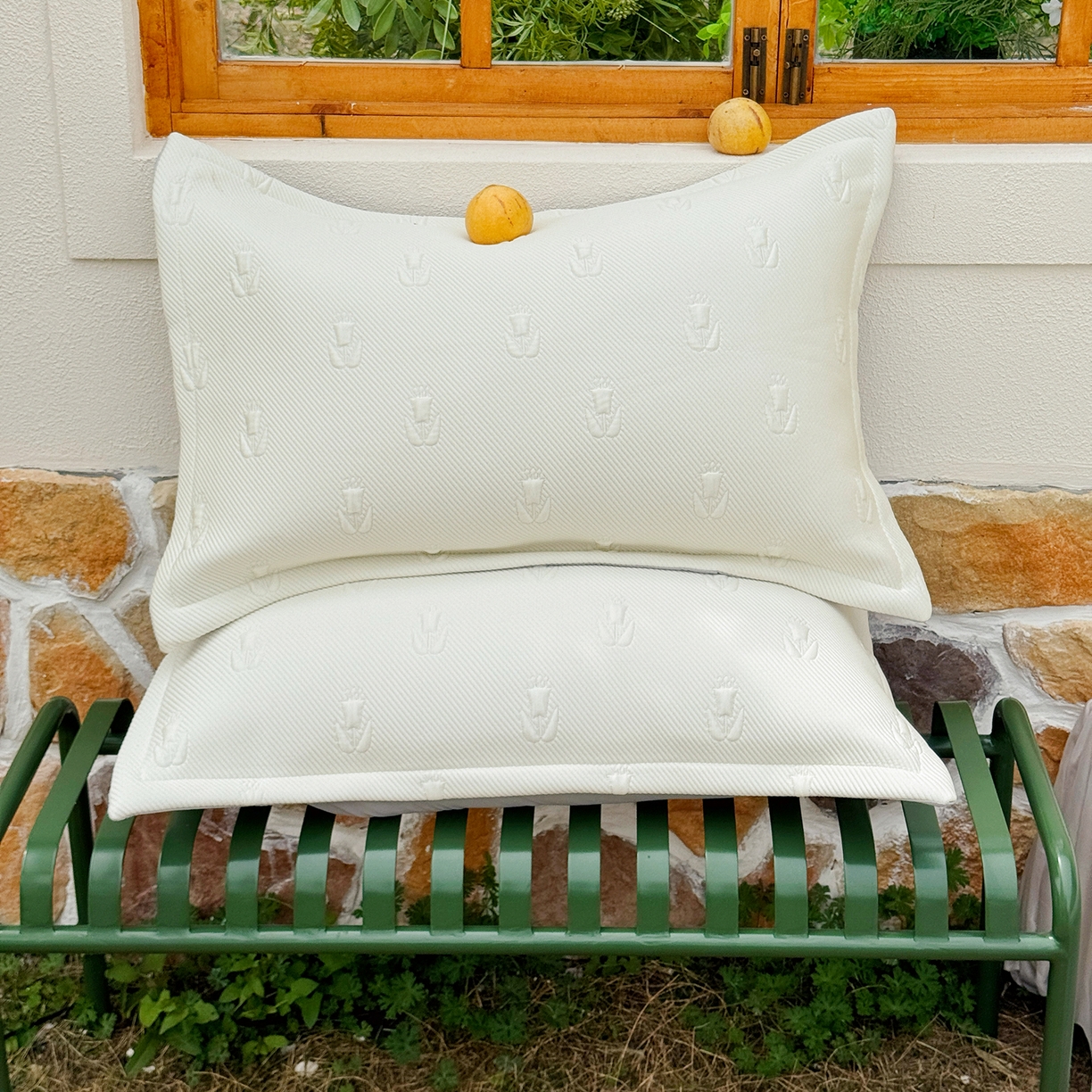 91家纺网 家纺一手货源 找家纺 恋尚羽家纺 2026新款高分子PE凉泡泡大床裙凉感席波浪冰豆豆凉席席子三件套-郁金香 郁金香-米白色