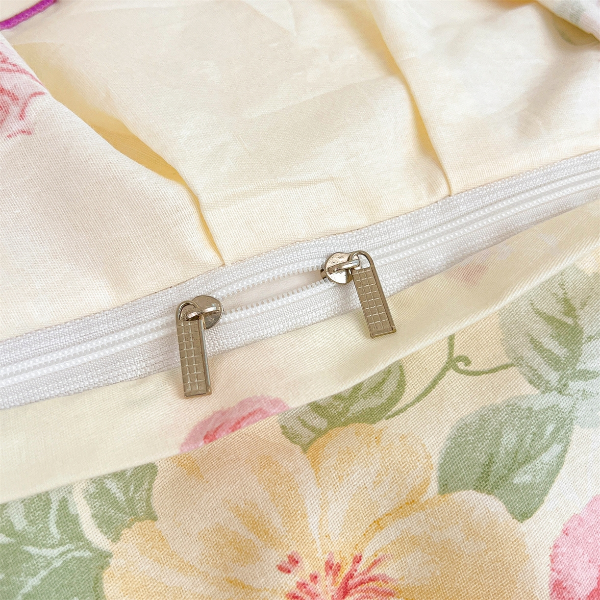 91家纺网 家纺一手货源 找家纺 宜凡家纺 2026新款全棉印花公主风单层床裙四件套 沐颜月朵