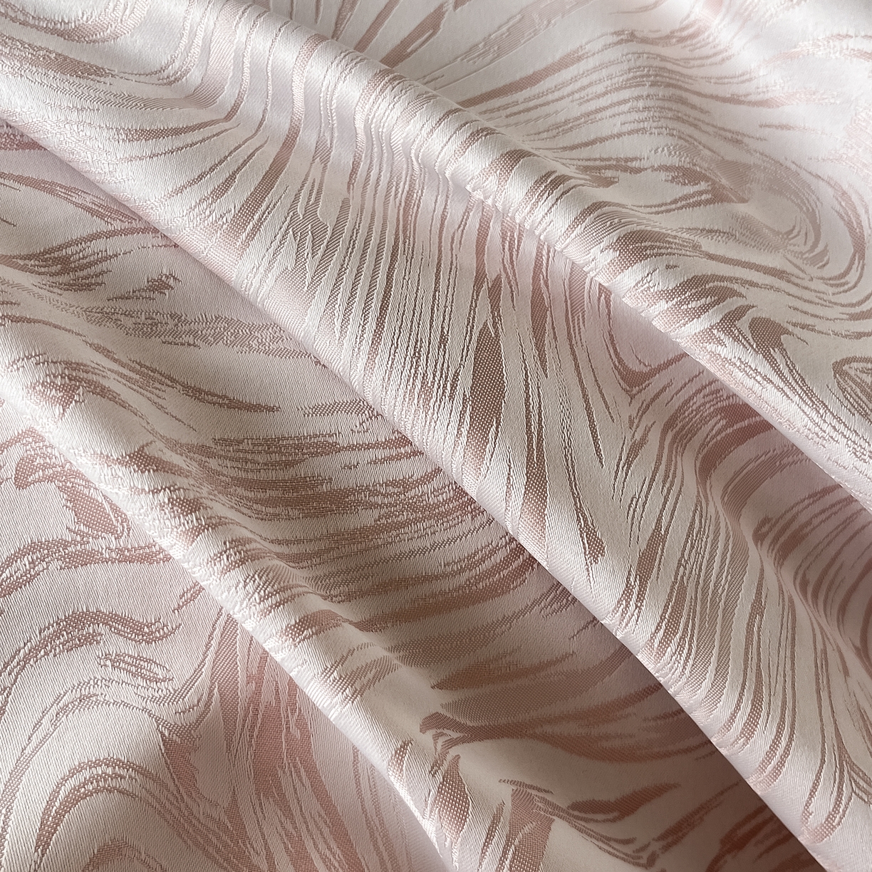 91家纺网 家纺一手货源 找家纺 悦织湾家纺 2026新款水洗冰丝提花四件套-知夏凉爽透气轻奢床上用品三四件套 知夏优雅粉