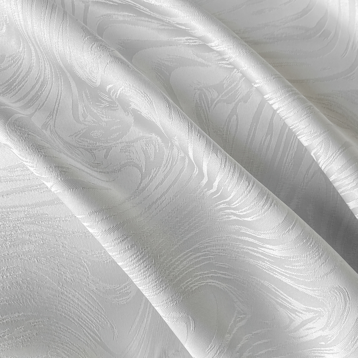 91家纺网 家纺一手货源 找家纺 悦织湾家纺 2026新款水洗冰丝提花四件套-知夏凉爽透气轻奢床上用品三四件套 知夏珍珠白+灰