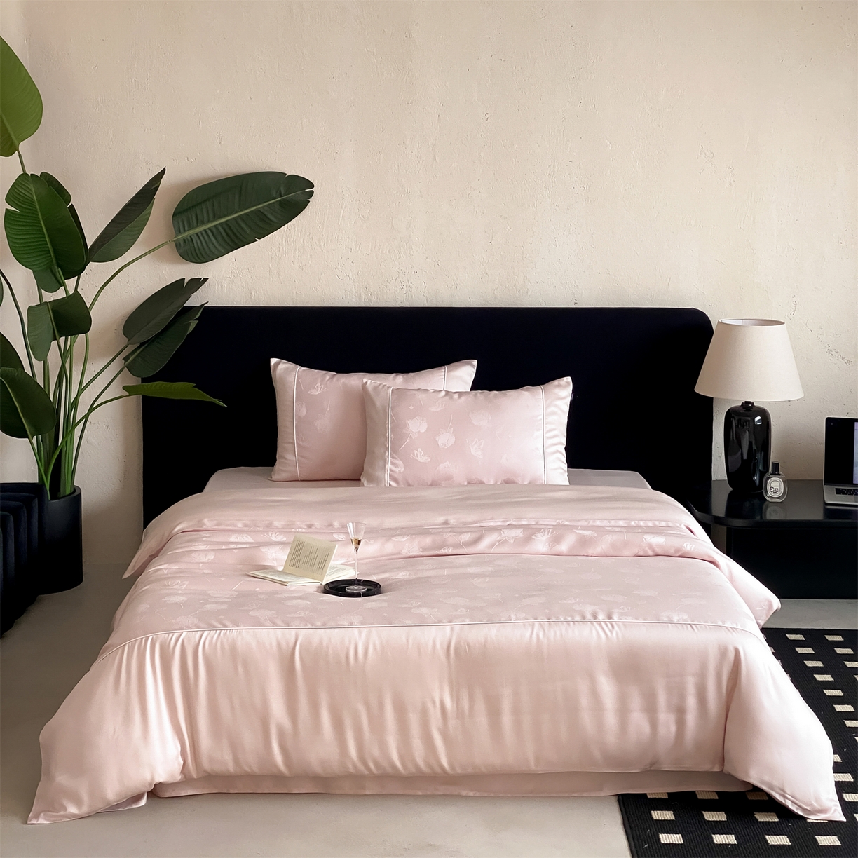 91家纺网 家纺一手货源 找家纺 （总）FORTWO家纺原创设计（FOR TWO家纺） 2026新款60兰精天丝提花雅颂四件套-云间霓裳